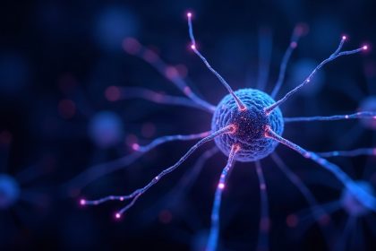 Ilustración de una red neuronal artificial aprendiendo