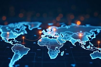 Ilustración de GPS y navegación por satélite