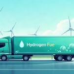 Ilustración sobre hidrógeno verde y energía limpia