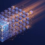 Cubos de datos repartiendose en fragmentos con paridad
