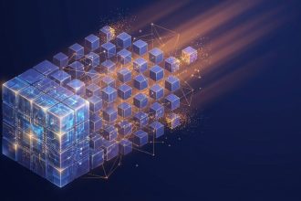 Cubos de datos repartiendose en fragmentos con paridad