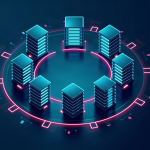 Cluster distribuido con nodos en un anillo de hash consistente