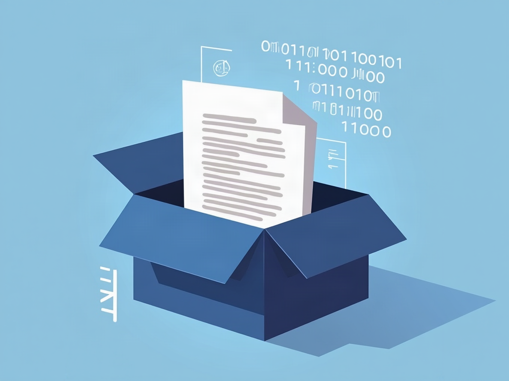 Ilustracion de compresion de datos