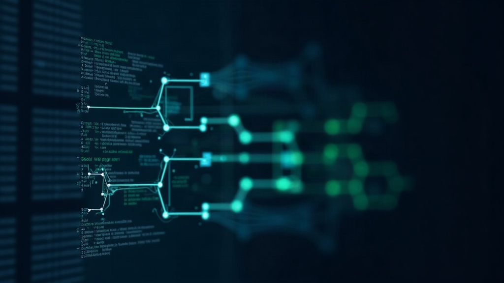 Ilustración de un árbol B, estructura de índice de base de datos