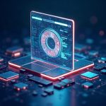 Ilustración del concepto WebAssembly: módulos binarios ensamblando una ventana de navegador