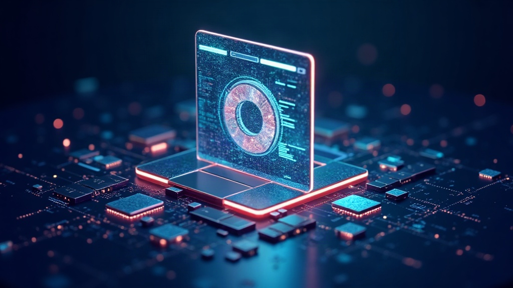 Ilustración del concepto WebAssembly: módulos binarios ensamblando una ventana de navegador