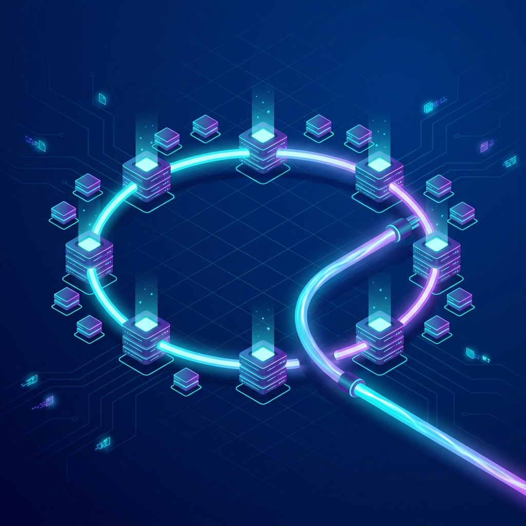 Anillo de hashing consistente con nodos distribuidos