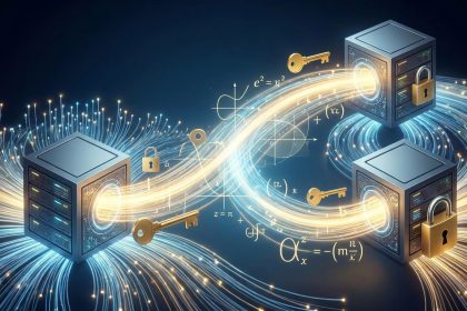 Ilustración del cifrado TLS 1.3 y el intercambio de claves Diffie-Hellman