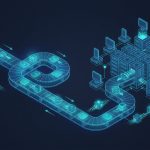 Ilustracion de un log de eventos distribuido de Apache Kafka