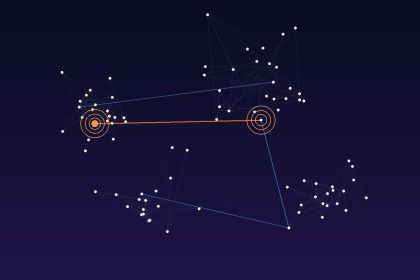 Ilustración de búsqueda por similitud en una base de datos vectorial